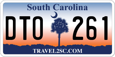 SC license plate DTO261