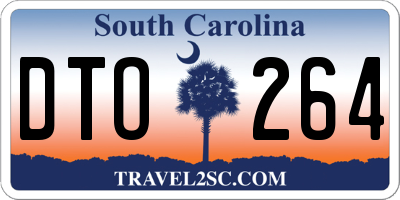 SC license plate DTO264