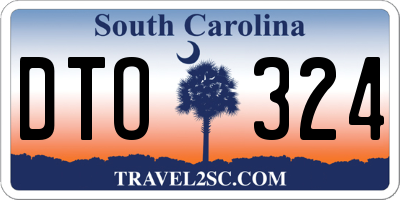 SC license plate DTO324