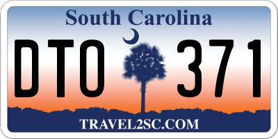 SC license plate DTO371