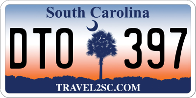 SC license plate DTO397