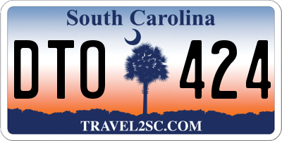 SC license plate DTO424