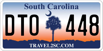 SC license plate DTO448