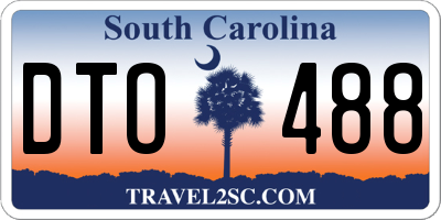 SC license plate DTO488