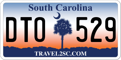SC license plate DTO529