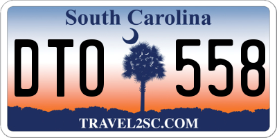 SC license plate DTO558