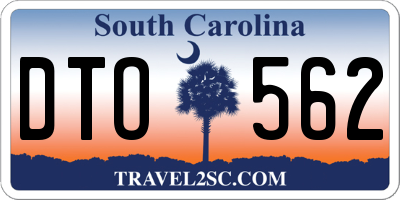 SC license plate DTO562