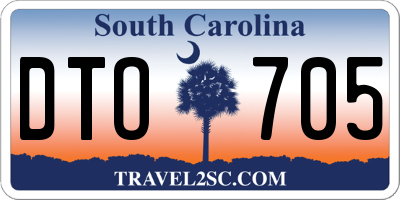 SC license plate DTO705