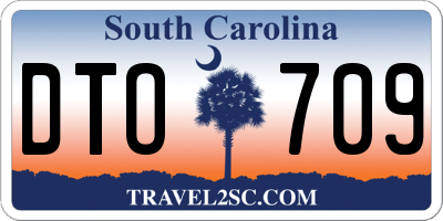 SC license plate DTO709