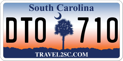 SC license plate DTO710