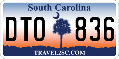 SC license plate DTO836