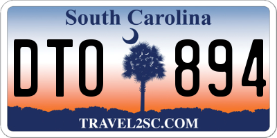 SC license plate DTO894