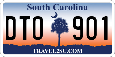 SC license plate DTO901
