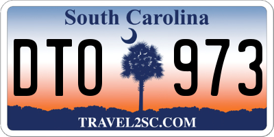 SC license plate DTO973