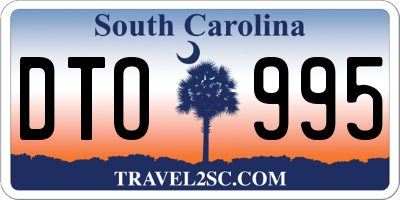 SC license plate DTO995