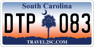 SC license plate DTP083
