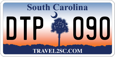 SC license plate DTP090