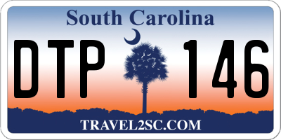 SC license plate DTP146