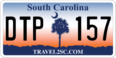 SC license plate DTP157