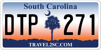 SC license plate DTP271