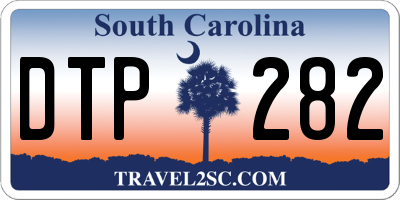 SC license plate DTP282