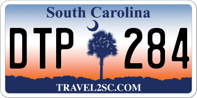 SC license plate DTP284