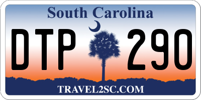 SC license plate DTP290