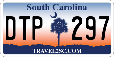 SC license plate DTP297