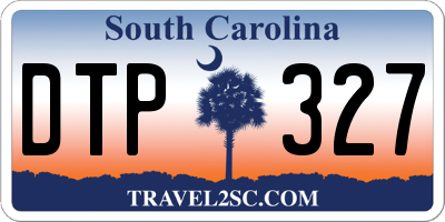 SC license plate DTP327