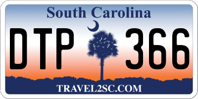 SC license plate DTP366