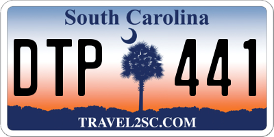 SC license plate DTP441