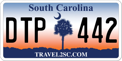 SC license plate DTP442