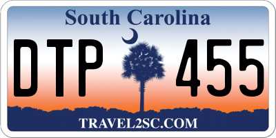 SC license plate DTP455