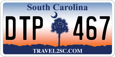 SC license plate DTP467