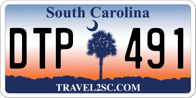 SC license plate DTP491