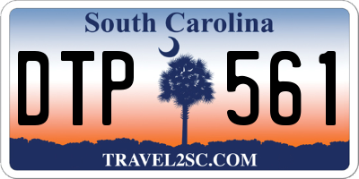 SC license plate DTP561