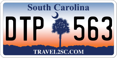 SC license plate DTP563