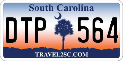 SC license plate DTP564