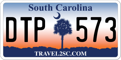 SC license plate DTP573