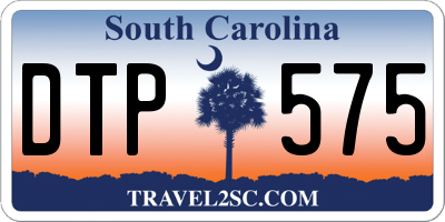 SC license plate DTP575