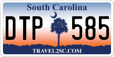 SC license plate DTP585