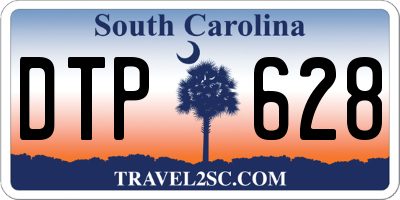 SC license plate DTP628