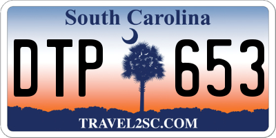 SC license plate DTP653