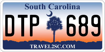 SC license plate DTP689