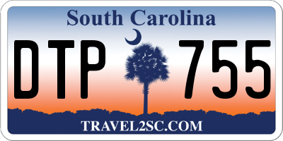 SC license plate DTP755