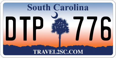 SC license plate DTP776