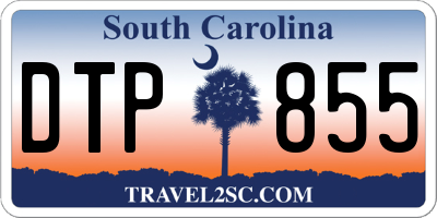 SC license plate DTP855