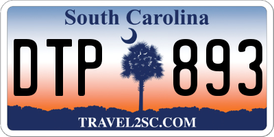 SC license plate DTP893