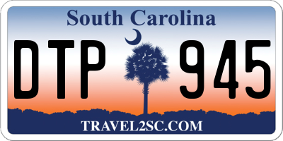 SC license plate DTP945