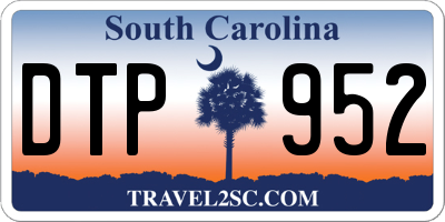 SC license plate DTP952